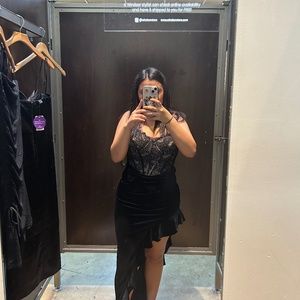 WINDSOR BLACK CORSET DRESS